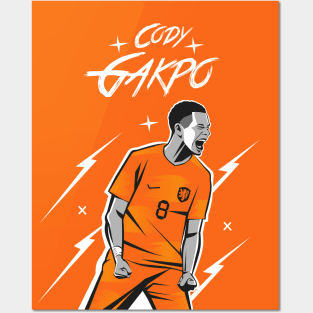 Gakpo #8 NTL 22 Football Celebration Posters and Art